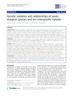 Genetic variation and relationships of seven