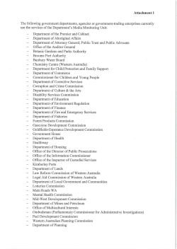 Government departments, agencies or Government Trading
