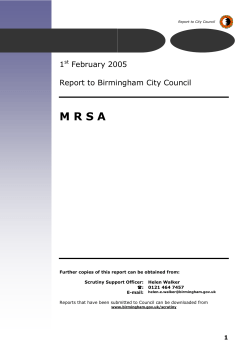 MRSA - Birmingham City Council