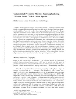 Cyberspatial Proximity Metrics: Reconceptualizing Distance in the