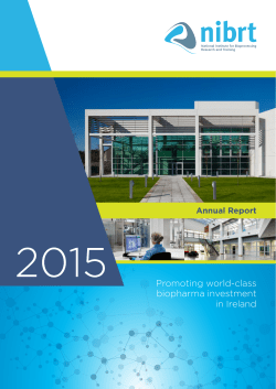 Promoting world-class biopharma investment in Ireland