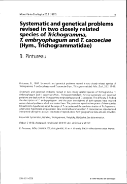Systematic and genetical problems revised in two closely related