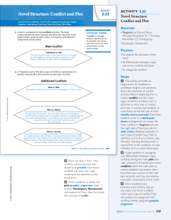Novel Structure: Con ict and Plot - Doral Academy Preparatory School