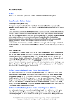 How to find Modes By Rail Buses from the Railway Station: On foot