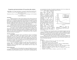 Preparation and characterization of Ni