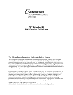 Scoring Guidelines - AP Central