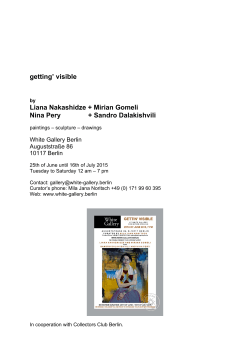 getting` visible Liana Nakashidze + Mirian Gomeli Nina Pery +