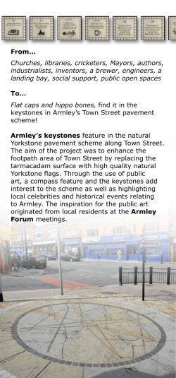 From... Churches, libraries, cricketers, Mayors, authors, industrialists