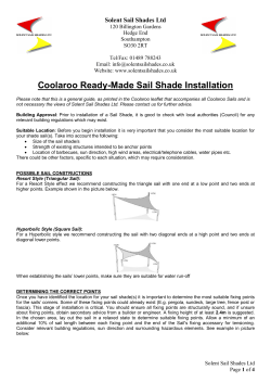 Coolaroo Ready-Made Sail Shade Installation