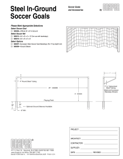 Steel In-Ground Soccer Goals