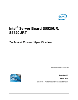 Intel Server Board S5520UR, S5520URT