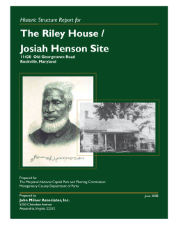 The Riley House / Josiah Henson Site