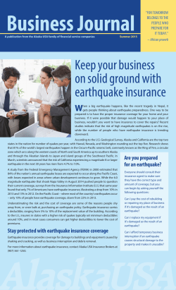 Keep your business on solid ground with earthquake