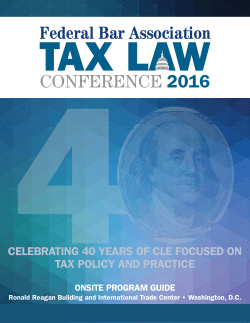 conference 2016 - Federal Bar Association