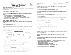 Chapter 9 Energy Resources