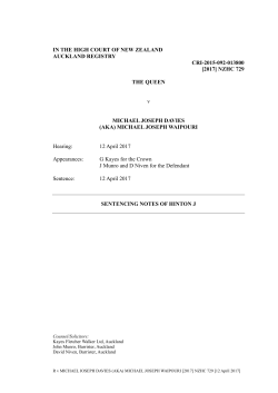 R v Waipouri - Courts of New Zealand