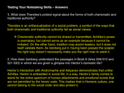 Testing Your Notetaking Skills &ndash; Answers 1. What does