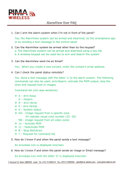 AlarmView User FAQ
