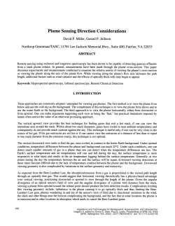 Plume Sensing Direction Considerations