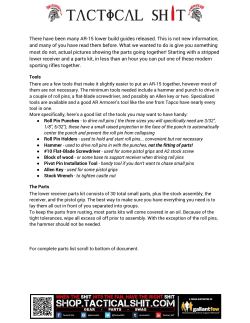 There have been many AR-15 lower build guides released. This is