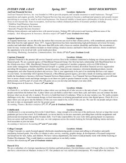 INTERN FOR A DAY Spring 2017 HOST DESCRIPTION