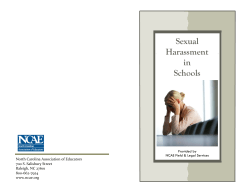 Sexual Harassment in Schools