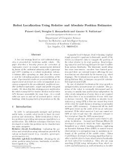 Robot Localization Using Relative and Absolute Position Estimates