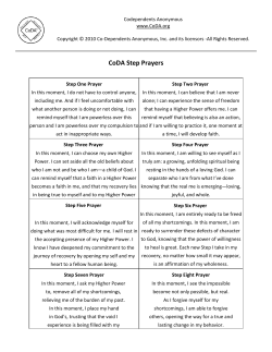 CoDA Step Prayers
