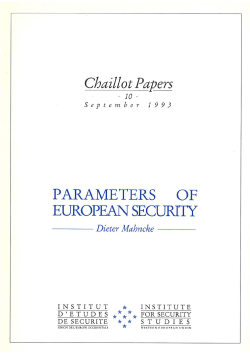 parameters of european security