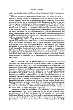Recent Cases: Criminal Procedure. Use of Habeas Corpus to