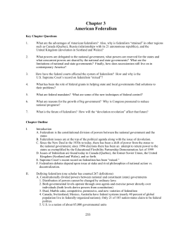 Chapter 3 American Federalism