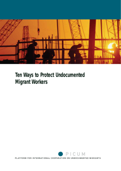 Ten Ways to Protect Undocumented Migrant Workers
