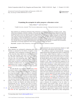 Examining the asymptote in safety progress: a