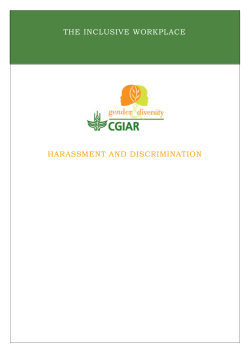 Harassment and discrimination