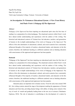 An Investigation To Vietnamese Educational System: A View