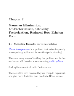Chapter 2 Gaussian Elimination