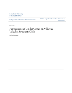 Petrogenesis of Cinder Cones on Villarrica Volcano