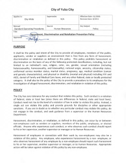 Harassment, discrimination, or retaliation