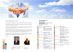 peace through trade - Business for Peace Foundation