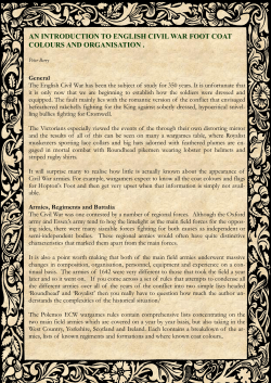 an introduction to english civil war foot coat