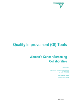 Quality Improvement (QI) Tools