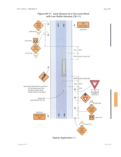 Lane Closure on a Two-Lane Rd with Low Traffic Volumes