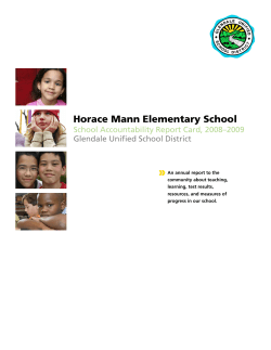 Horace Mann Elementary School - Glendale Unified School District