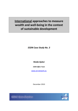 International approaches to measure wealth and well