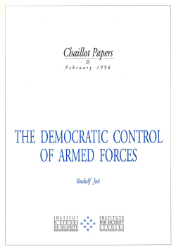 the democratic control of armed forces
