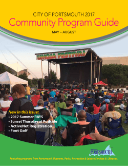May - August Community Program Guide 2017