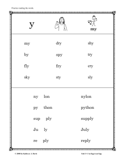 Decoding Practice Unit 3-1 An Egg is an Egg