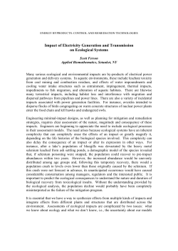 Impact of Electricity Generation and Transmission on Ecological