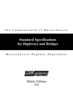 Standard Specifications for Highways and Bridges