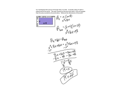 5) A rectangular fish pond is 8 ft longer than it is wide.